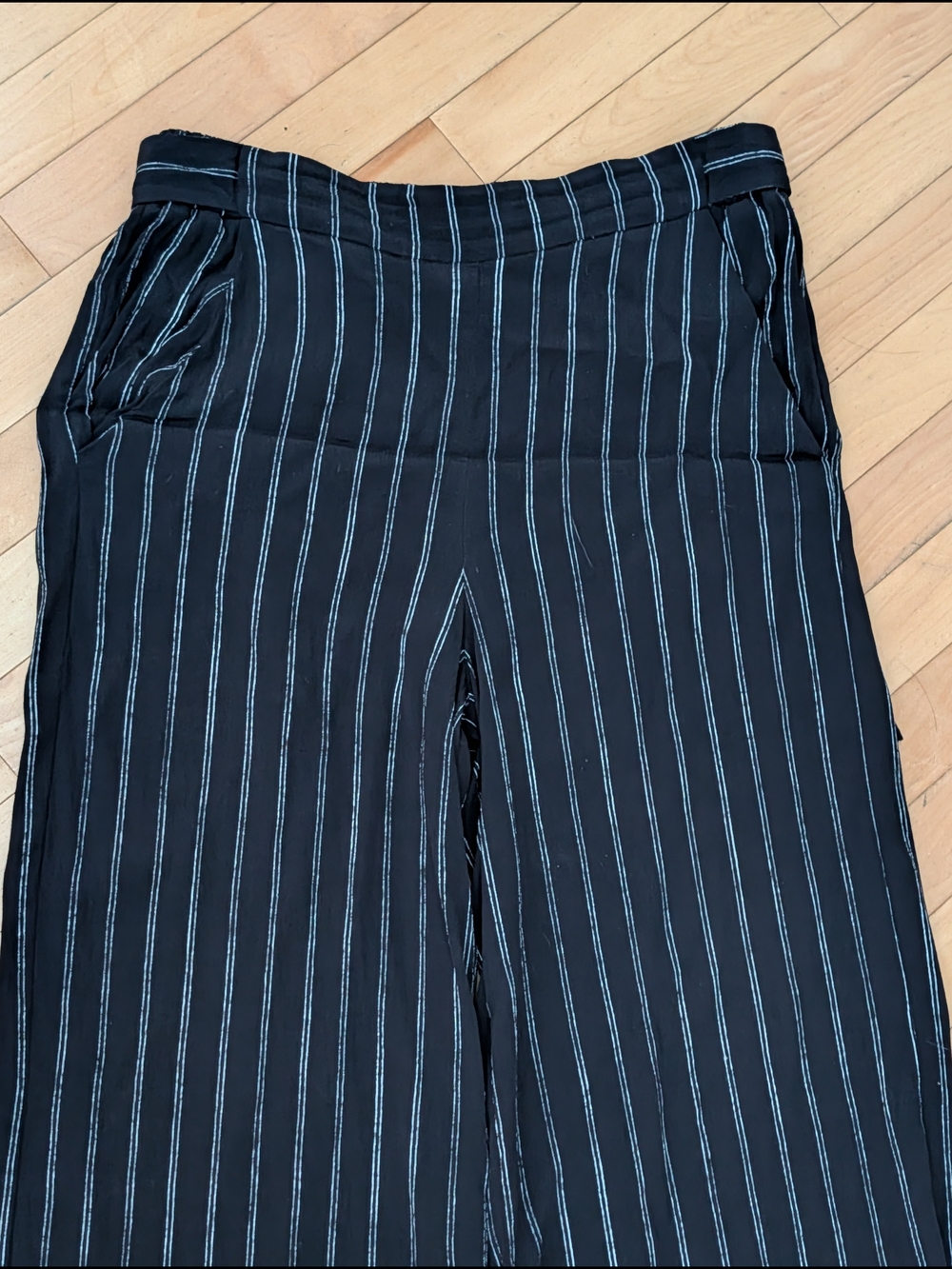 Wilfred Pinstripe Wideleg Pants - Picture 2 of 7